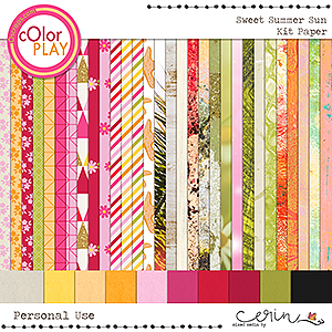 Sweet Summer Sun Paper by Mixed Media by Erin