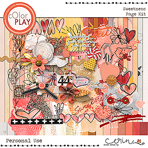 Sweetness: {Page Kit} by Mixed Media by Erin 