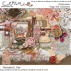 Wilderness {Kit Elements} by Mixed Media by Erin