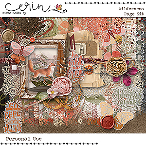 Wilderness {Page Kit} by Mixed Media by Erin