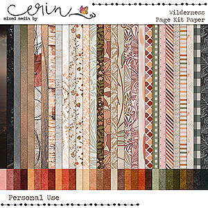 Wilderness {Kit Papers} by Mixed Media by Erin