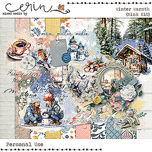 Winter Warmth {Mini Kit} by Mixed Media by Erin