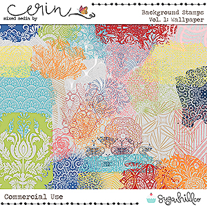 Background Stamps Vol 1 (CU) by Mixed Media by Erin