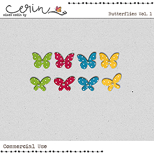 Butterflies Vol 1 (CU) by Mixed Media by Erin