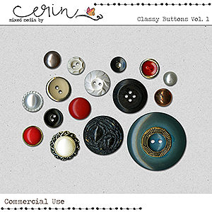 Classy Buttons Vol 1 (CU) by Mixed Media by Erin