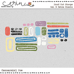 Handcut Stamps Vol 3 (CU) by Mixed Media by Erin
