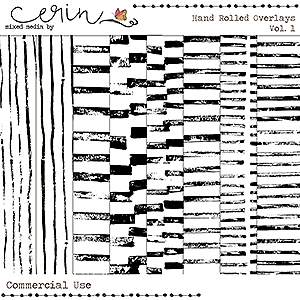 Handrolled Overlays Vol 1 (CU) by Mixed Media by Erin