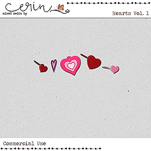 Hearts Vol 1 (CU) by Mixed Media by Erin