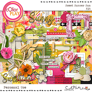 Sweet Summer Sun Kit by Mixed Media by Erin