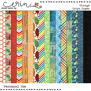 Change {Extra Papers} by Mixed Media by Erin