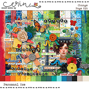 Change {Page Kit} by Mixed Media by Erin