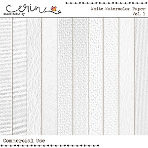 White Watercolor Paper Vol 1 (CU) by Mixed Media by Erin