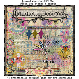 Journal Your {he}ART Out Dream Pop Stamps by Fiddlette Designs