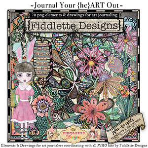 Journal Your {he}ART Out Brights Elements by Fiddlette Designs