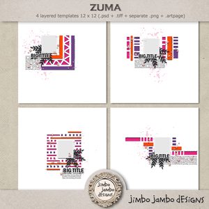 Zuma templates by Jimbo Jambo Designs