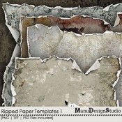 Ripped Paper Templates  1 