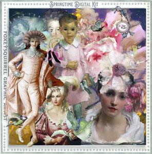 Springtime Digital Art Kit