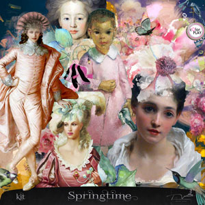 Springtime Digital Art Kit