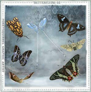 Butterflying 2 Digital Art Elements