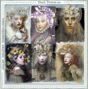 Faded People vol 3 Digital Art Element