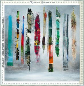 Ripped Strips 02 Digital Art Element Pack