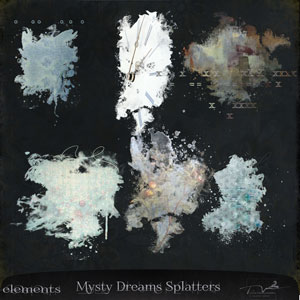 Misty Dreams Digital Art Elements