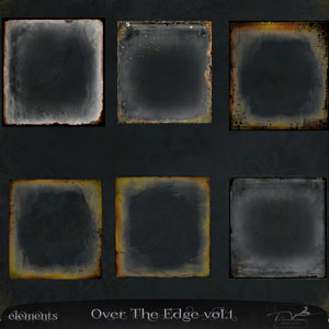 Over The Edge Vol.1 Digital art Overlay Pack