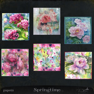 Springtime Digital Art Background