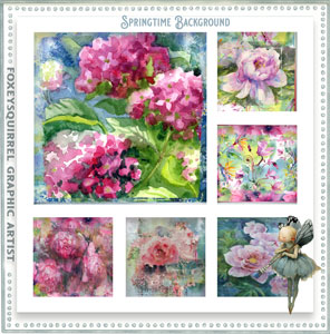 Springtime Digital Art Background