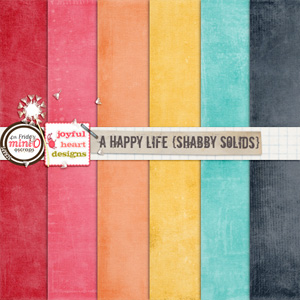 A Happy Life (shabby solids)