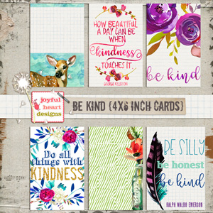 Be Kind (4x6 inch cards)