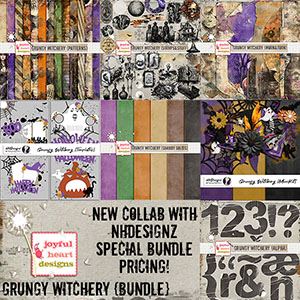 Grungy Witchery (bundle) by JHD & NHDesignz