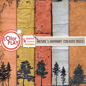 Nature's Harmony (creased trees)