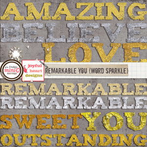 Remarkable You (word sparkle)