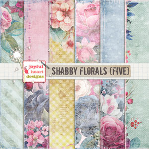 Shabby Florals (five)