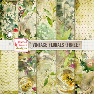 Vintage Florals (three)