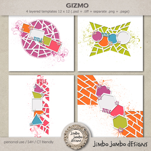 Gizmo templates by Jimbo Jambo Designs