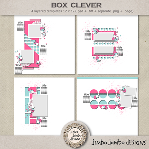Box clever templates by Jimbo Jambo Designs