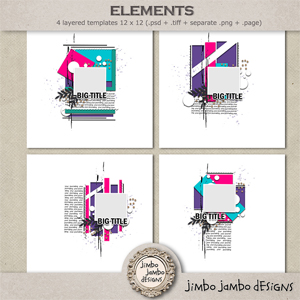 Elements templates by Jimbo Jambo Designs