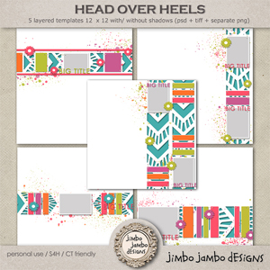 Head over heels templates by Jimbo Jambo Designs