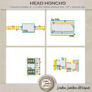 Head honcho templates by Jimbo Jambo Designs