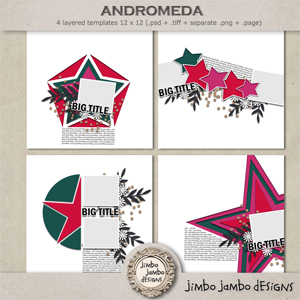 Andromeda templates by Jimbo Jambo Designs
