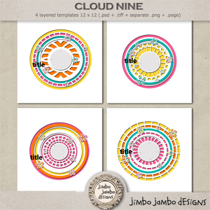 Cloud nine templates by Jimbo Jambo Designs