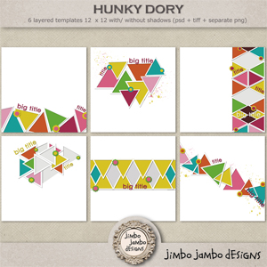 Hunky Dory templates by Jimbo Jambo Designs