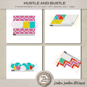 Hustle & bustle templates by Jimbo Jambo Designs