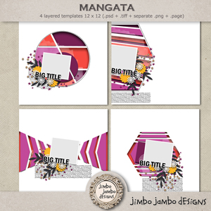 Mangata templates by Jimbo Jambo Designs