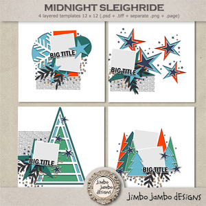 Midnight Sleighride templates by Jimbo Jambo Designs