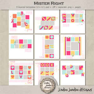 Mister right templates by Jimbo Jambo Designs
