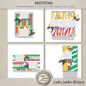 Motion templates by Jimbo Jambo Designs
