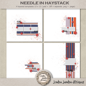 Needle in haystack templates by Jimbo Jambo Designs